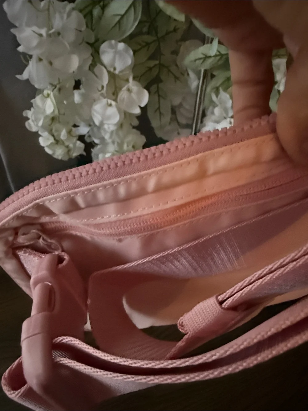 lululemon athletica Small Pink Crossbody Wristlet